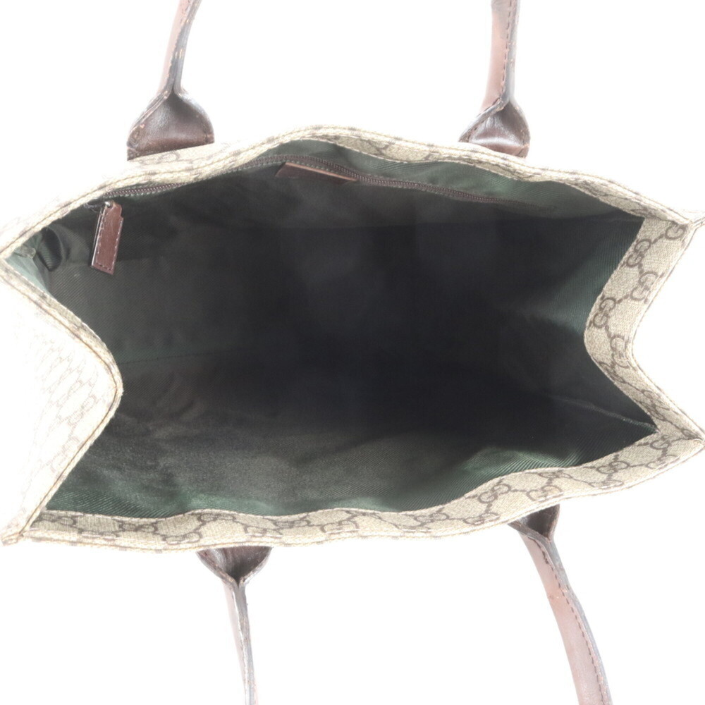 Gucci GG Supreme 91249 Leather Tote Bag, Handbag, Shoulder Brown, Women's - Picture 11 of 13